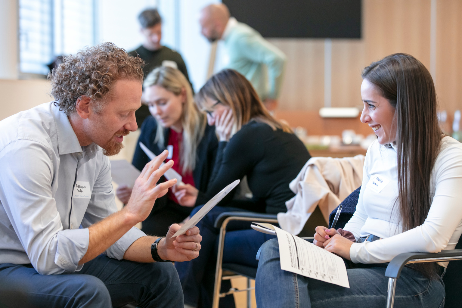 Participant during workshop exercise